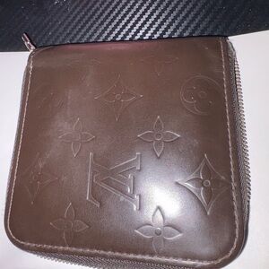 Louis Vuitton Chocolate Brown Monogram Zip Wallet